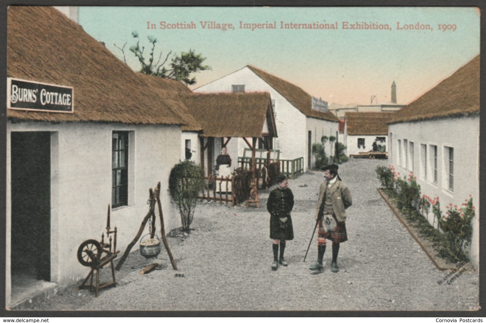 Scottish Village, Imperial International Exhibition, 1909 - Valentine's Postcard - Exhibitions