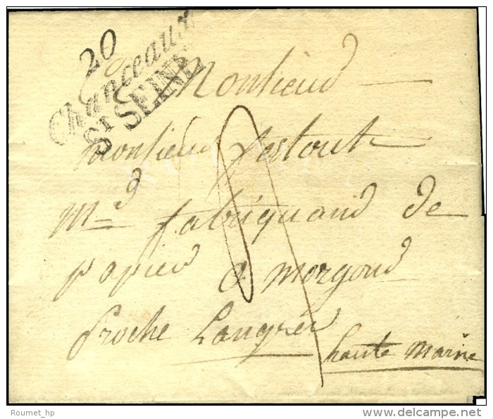 20 / Chanceaux / ST SEINE Sur Lettre Avec Texte Dat&eacute; 1820. - SUP. - R. - Sonstige & Ohne Zuordnung