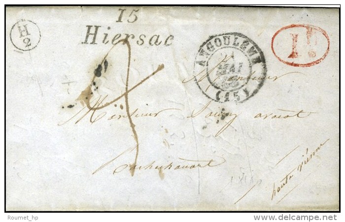 15 / Hiersac C&agrave;d T 15 ANGOULEME (15). 1845. - SUP. - R. - Other & Unclassified