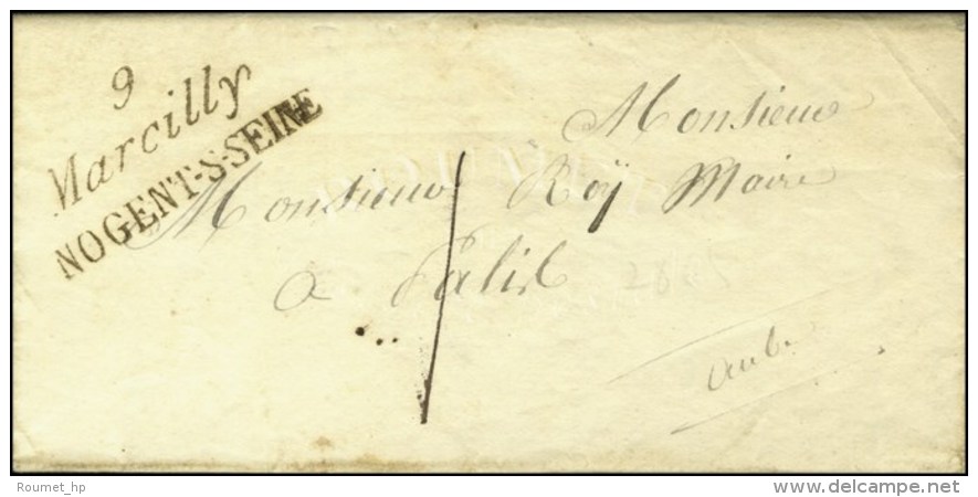 9 / Marcilly / NOGENT-S-SEINE Sur Lettre Locale. 1831. - SUP. - Other & Unclassified