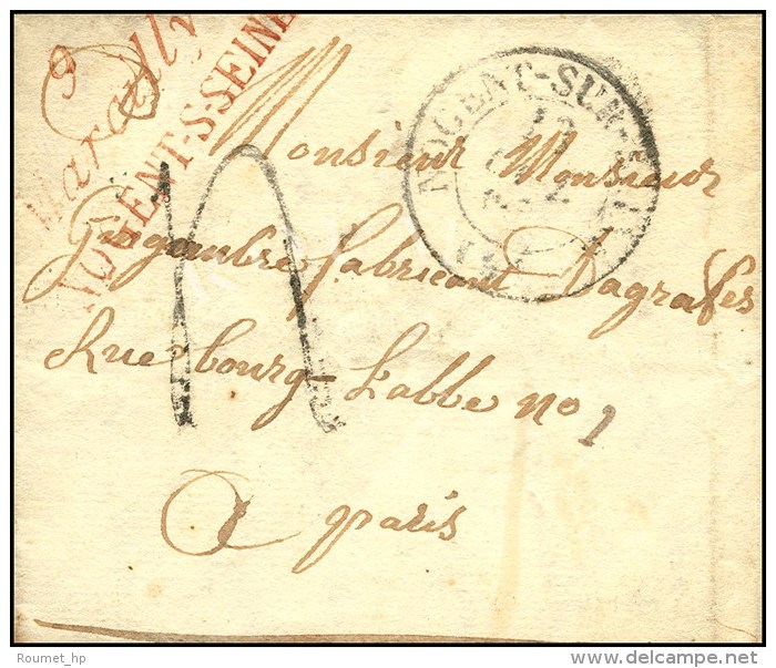 9 / Marcilly / NOGENT-S-SEINE (R) + Taxe Tampon 4. 1832. (cote : 300). - TB. - Sonstige & Ohne Zuordnung