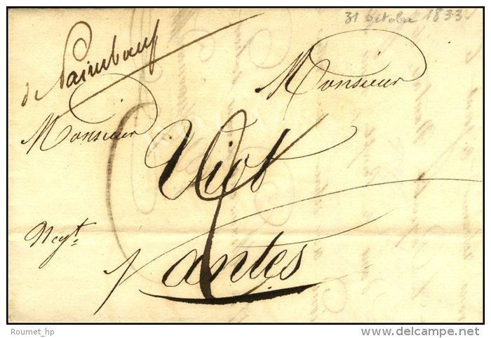 '' De Paimboeuf '' Sur Lettre Avec Texte Dat&eacute; 1833. - TB / SUP. - Sonstige & Ohne Zuordnung