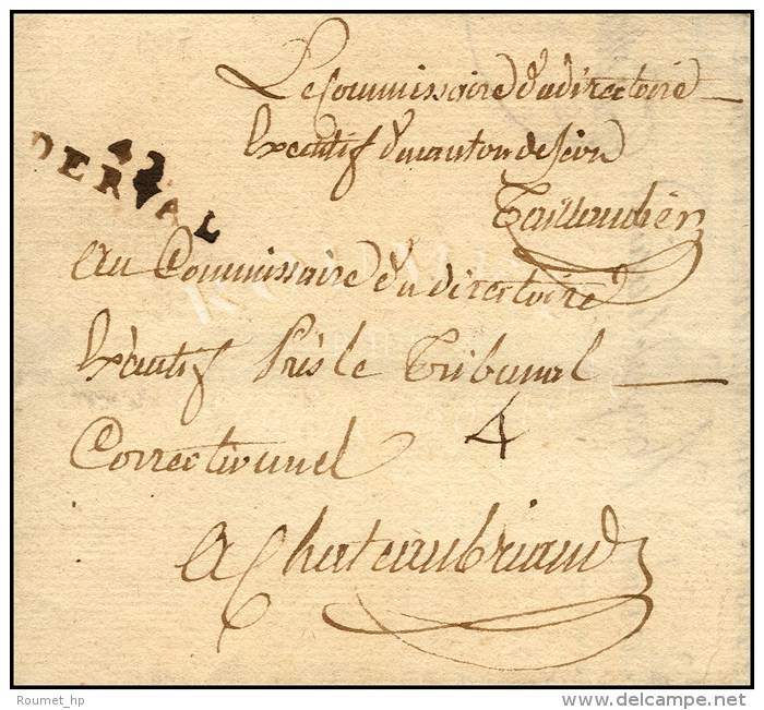 42 / DERVAL + Mention 'Le Commissaire Du Directoire Ex&eacute;cutif'. 1798. - TB. - Sonstige & Ohne Zuordnung