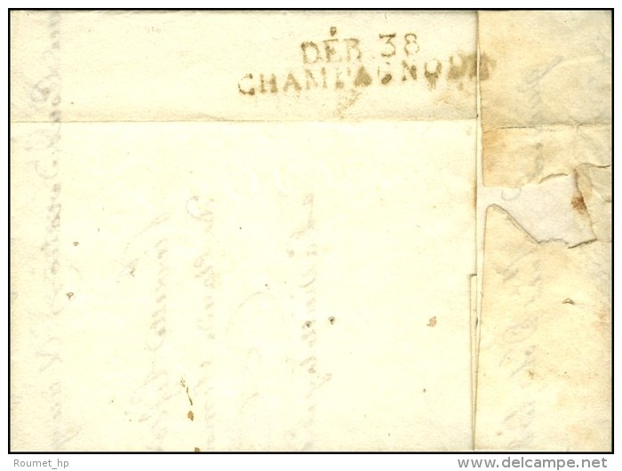 DEB. 38 / CHAMPAGNOLE Sur Lettre Avec Texte Dat&eacute; De Dole 1816. - TB. - R. - Sonstige & Ohne Zuordnung