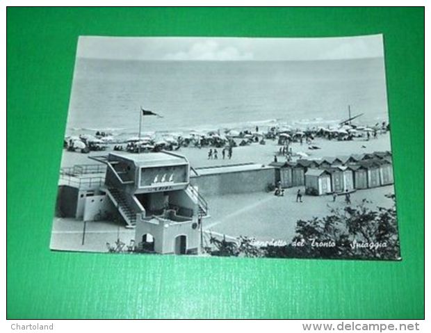 Cartolina San Benedetto Del Tronto - Spiaggia 1953 - Ascoli Piceno