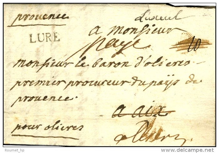 '' Luxeuil '' + LURE + '' Pay&eacute; '' Sur Lettre Avec Texte Dat&eacute; De Luxeuil Le 29 Juillet 1759. - SUP. -... - 1701-1800: Vorläufer XVIII