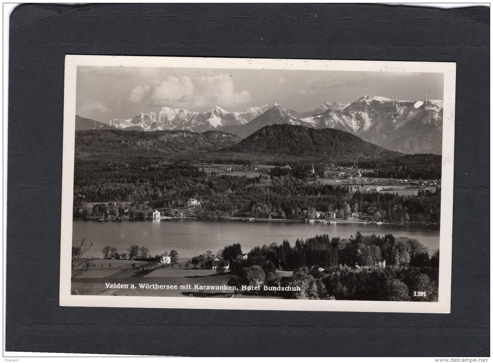 71029     Austria,    Velden A.  Worthersee Mit  Karawanken,  Hotel  Bundschuh,  VG - Velden