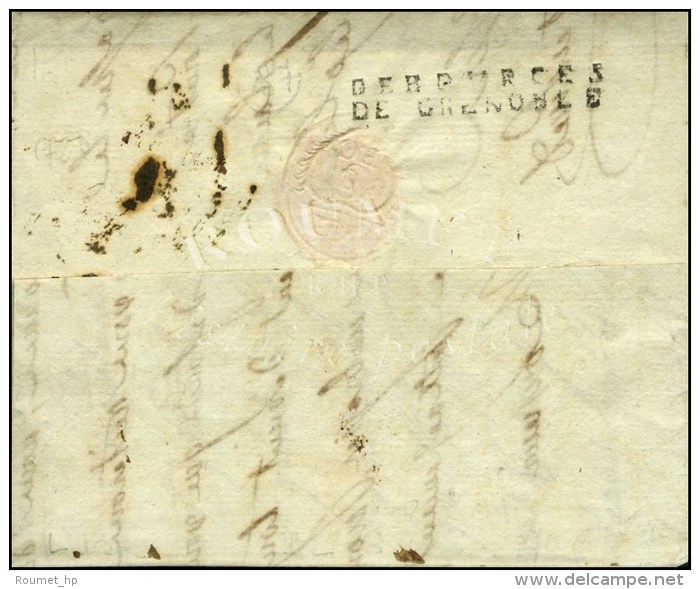 DEBOURCES / DE GRENOBLE Sur Lettre Avec Texte Dat&eacute; 1780. -SUP. - 1701-1800: Vorläufer XVIII