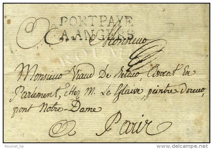 PORTPAYE / A.ANGERS (L. N&deg; 11) Sur Lettre Avec Texte Dat&eacute; Le 5 Juin 1784. - SUP. - R. - 1701-1800: Vorläufer XVIII