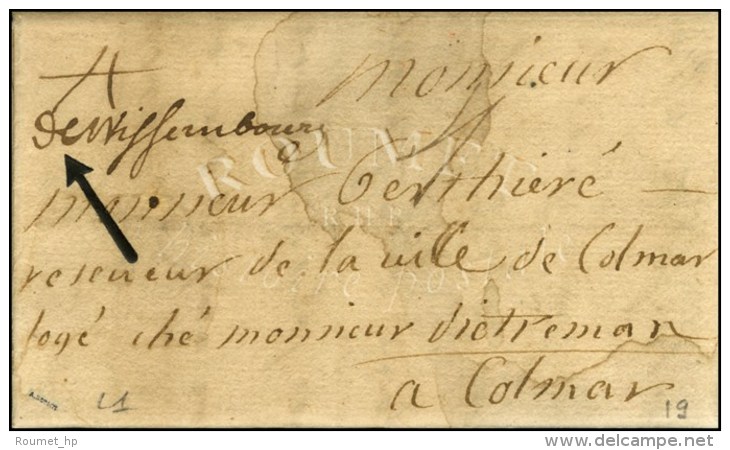 '' Dewissembourg '' (L. N&deg; 1) Sur Lettre Avec Texte Dat&eacute; &agrave; Lauterbourg 1711. - TB. - 1701-1800: Vorläufer XVIII