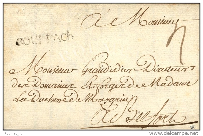 ROUFFACH (L N&deg; 4) Sur Lettre Avec Texte Dat&eacute; '' Issenheim ''. 1775. (cote : 300). - TB. - 1701-1800: Vorläufer XVIII