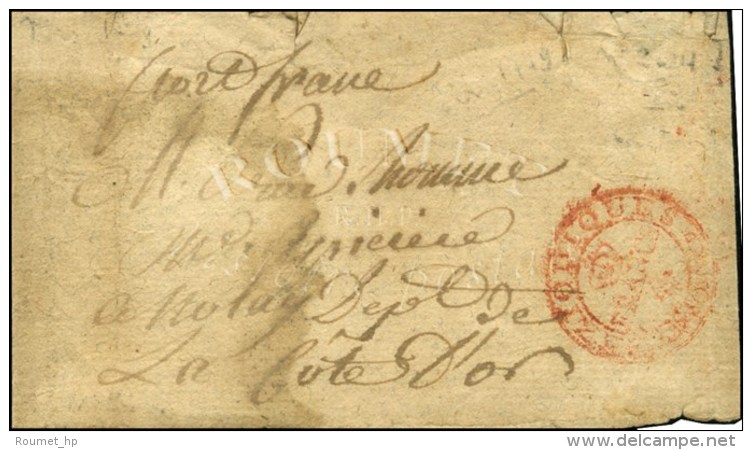 C&agrave;d PERIODIQUES / FRANCS Rouge (Pothion N&deg; 2624b) (24,5 Mm) Sur Bande De Journal. - TB. - R. - 1701-1800: Vorläufer XVIII