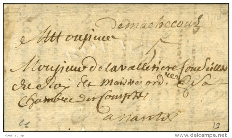 '' Demachecoul '' (L. N&deg; 1) Sur Lettre Avec Texte Dat&eacute; 1714. - TB. - 1701-1800: Precursors XVIII