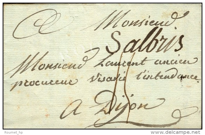 '' Salbris '' (L N&deg; 1). 1784. (cote : 450). - TB. - 1701-1800: Vorläufer XVIII