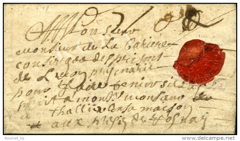 Lettre Avec Texte Dat&eacute; De Paris Adress&eacute;e Au Concierge Des Prisons De Lyon. 1677. - TB. - R. - ....-1700: Vorläufer