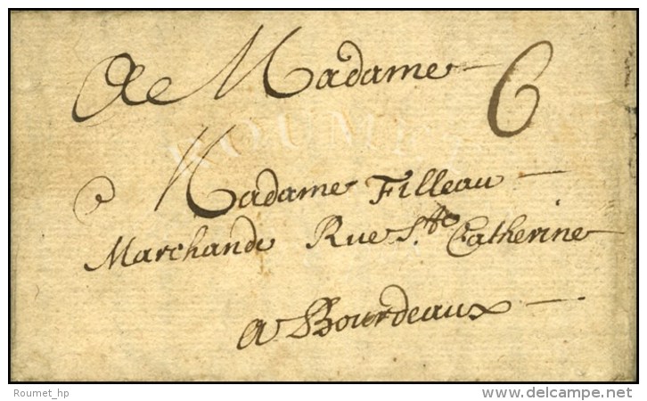 Lettre Avec Texte Dat&eacute; De Londres Le 27 Octobre 1687 Adress&eacute;e &agrave; Bordeaux, Au Recto Taxe... - ....-1700: Précurseurs