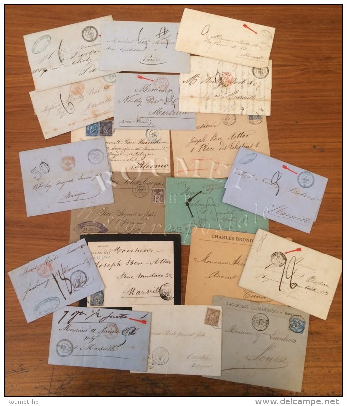 Lot De 21 Lettres De Tunisie Dont Tunis, Sfax, La Goulette, Sousse Et Bizerte. Bel Ensemble. - TB. - Sonstige & Ohne Zuordnung