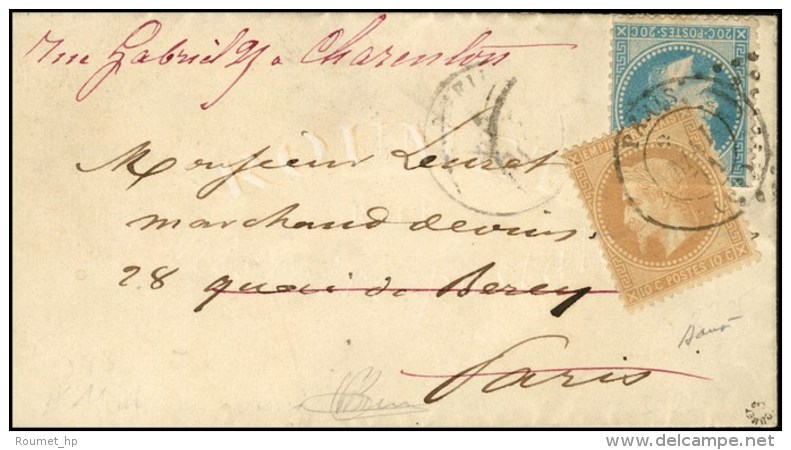 Lettre Avec Texte Dat&eacute; De Rueil Le 2 Avril 1871 Entr&eacute;e Dans Paris Par Agence. GC 3240 / N&deg; 29... - Krieg 1870
