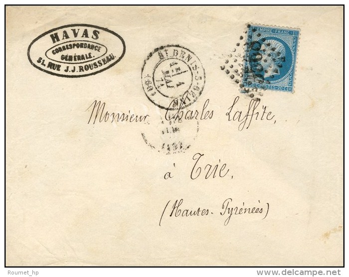 GC 3568 / N&deg; 22 (Empire Dentel&eacute;) C&agrave;d T 17 ST DENIS-S-SEINE (60) 1 MAI 71 Sur Lettre De L'Agence... - Krieg 1870
