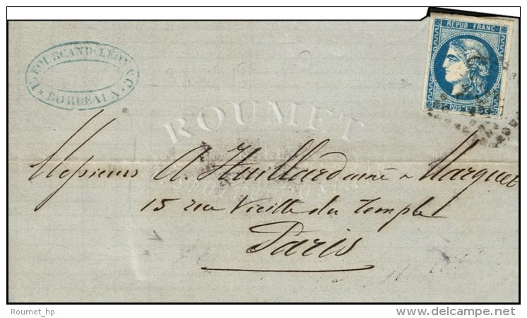 GC 532 / N&deg; 46 Sur Lettre Avec Texte Dat&eacute; Du 3 Avril 1871 Pour M. Huillard &agrave; Paris, C&agrave;d De... - Krieg 1870