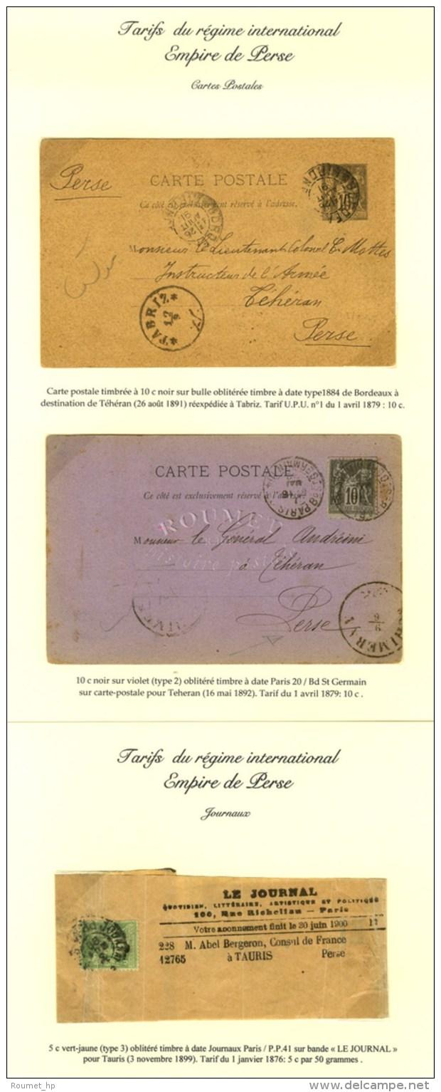 Lot De 3 Lettres Pour L'Empire De Perse. - TB. - Sonstige & Ohne Zuordnung