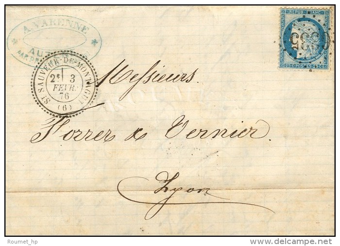 GC 6335 / N&deg; 60 C&agrave;d T 24 ST SAUVEUR-DE-MONTAIGUT (6). 1876. - SUP. - R. - 1871-1875 Ceres