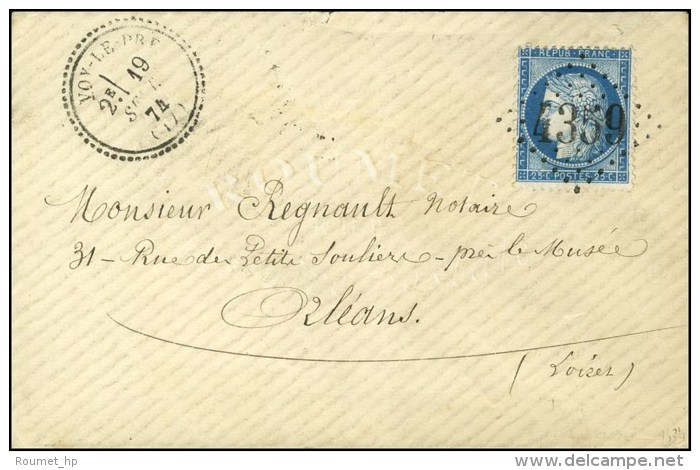 GC 4359 / N&deg; 60 C&agrave;d T 23 IVOY-LE-PRE (17). 1874. - SUP. - R. - 1871-1875 Cérès