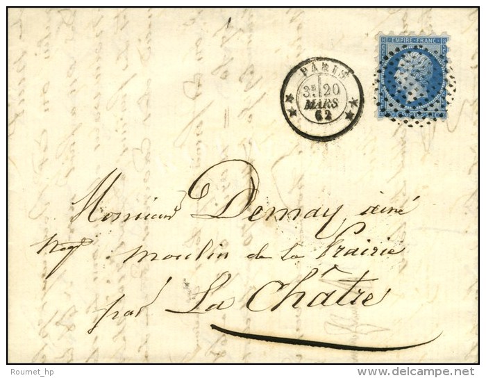 Cercle De Points / N&deg; 14 Type II C&agrave;d ** PARIS **. 1862. - SUP. - 1853-1860 Napoléon III