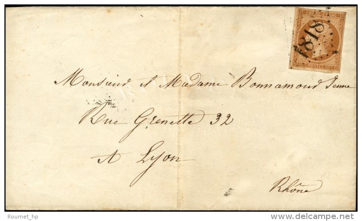 GC D&eacute;li&eacute; 1818 / N&deg; 13 Type 2 Sur Imprim&eacute; Complet. Au Verso, C&agrave;d D'arriv&eacute;e... - 1853-1860 Napoléon III
