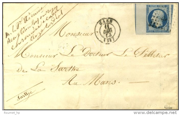 PC 578 / N&deg; 10 Bdf Filet D'encadrement, Marges Superbes (infime Pli) C&agrave;d T 15 CAEN (13). 1853. - TB. -... - 1852 Louis-Napoleon