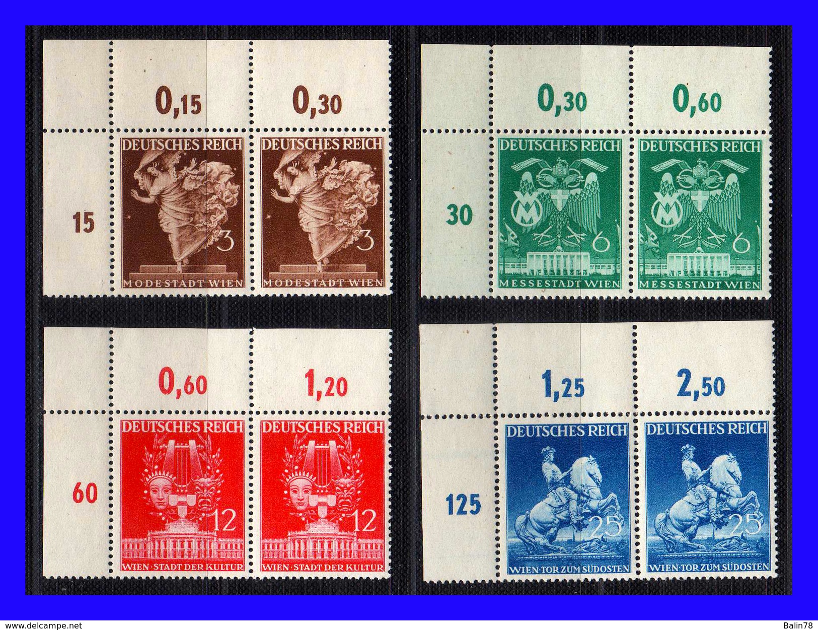 1940 - Alemania - Sc. 502 - 505 - MNH -  AL-119 - Nuevos