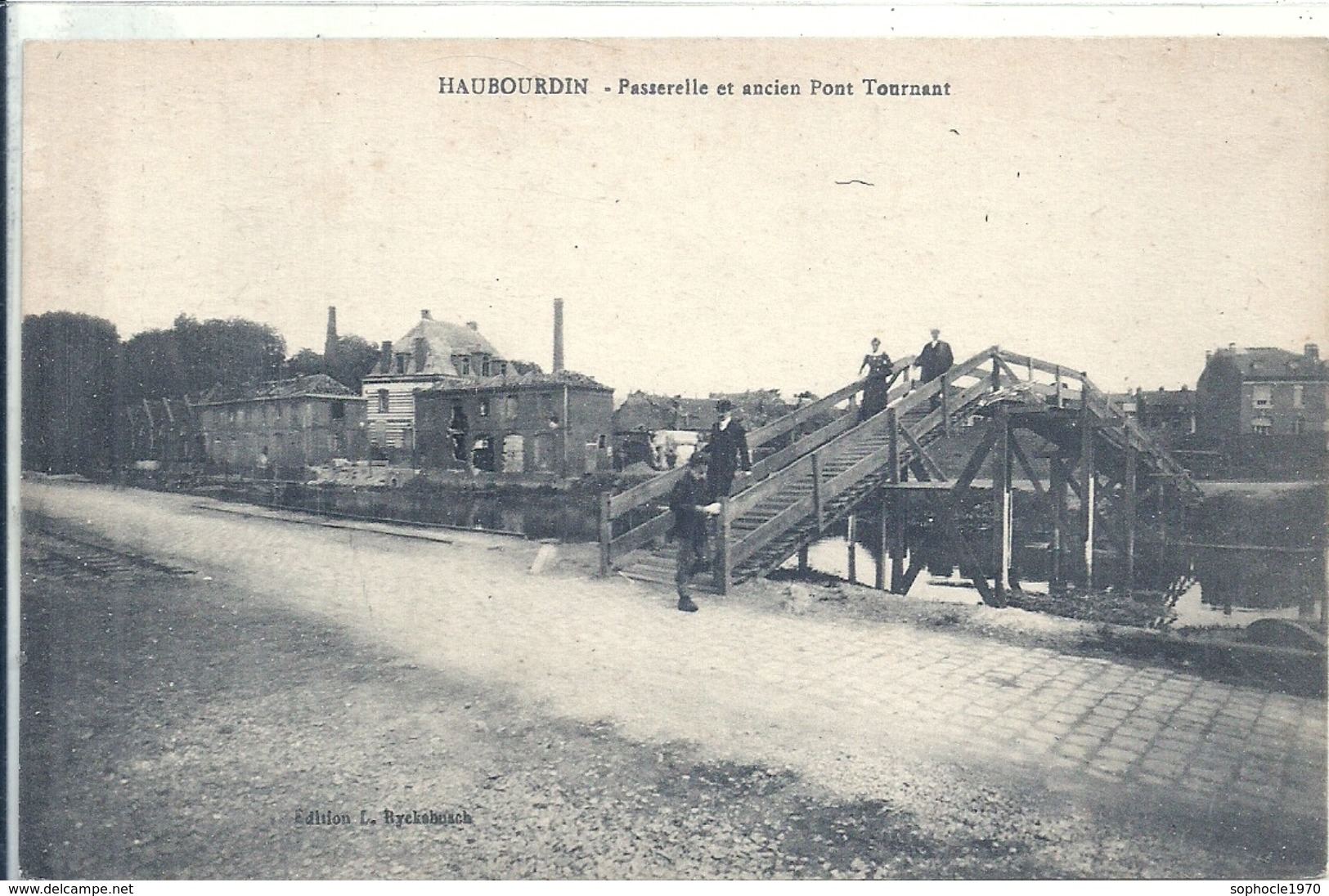 NORD - 59 - HAUBOURDIN - Passerelle Et Ancien Pont Tournant - Haubourdin