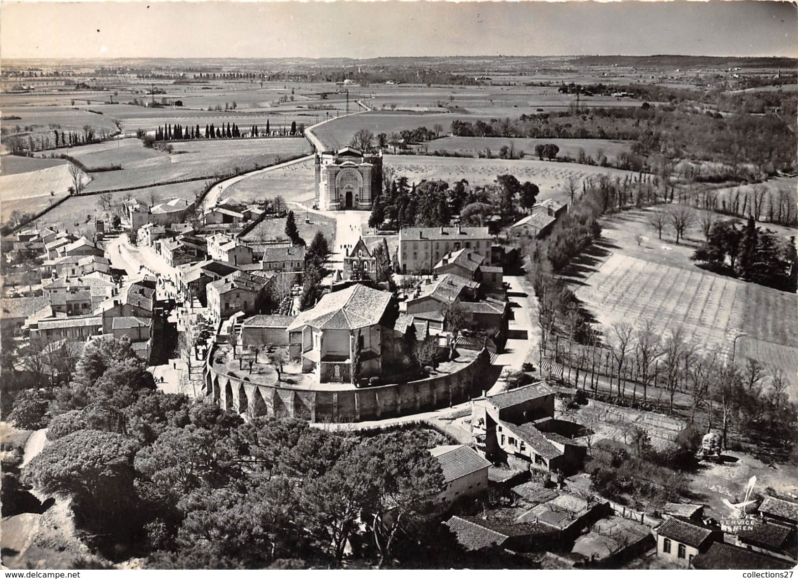 31-PIBRAC- EGLISE STE GERMAINE ET BASILIQUE , VUE DU CIEL - Pibrac