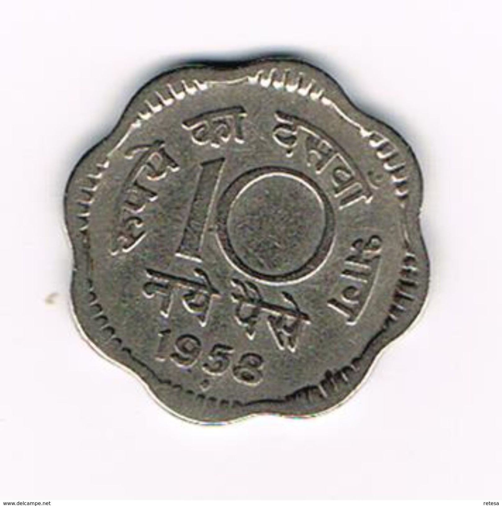 ) INDIA  10  NAYE  PAISE  1958 - Inde