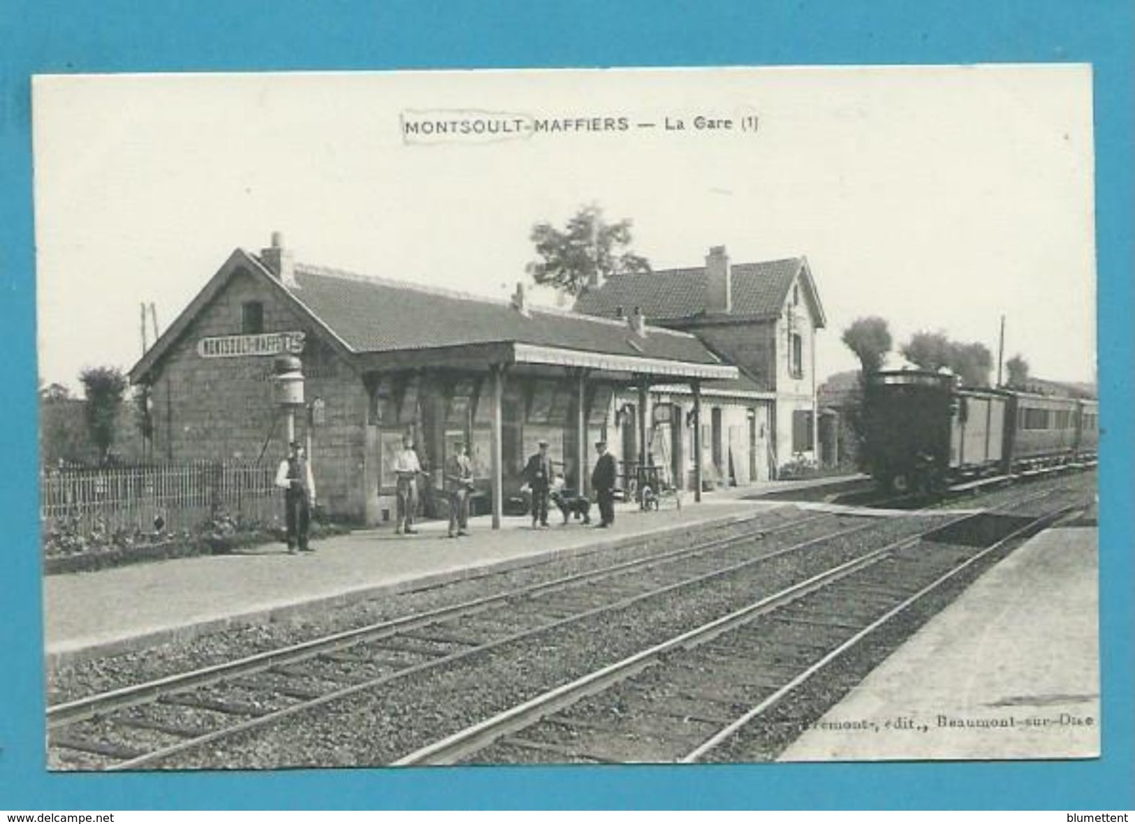 CPA -  Chemin De Fer Train En Gare De MONTSOULT-MAFFIERS 95 - Montsoult