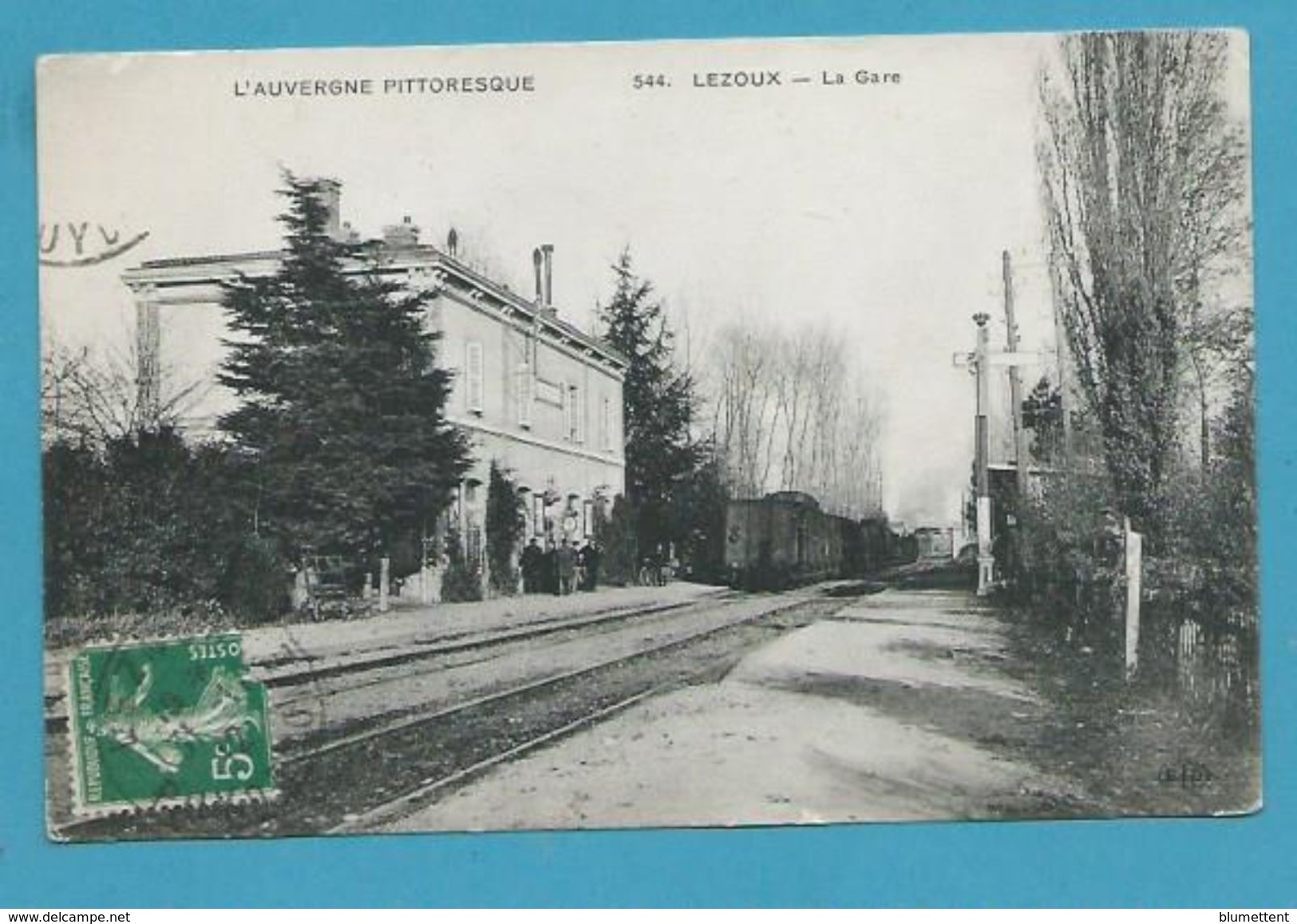 CPA 544 -  Chemin De Fer Train En Gare De LEZOUX 63 - Lezoux