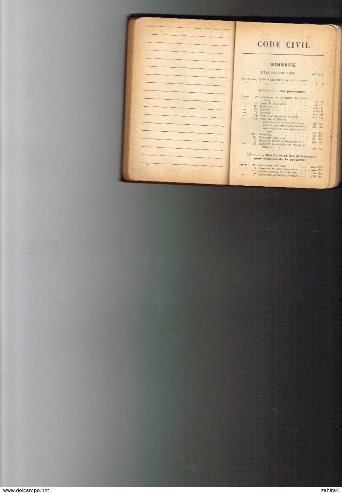 Agenda-Code 1928 Avec Formules & Renseignements Pratique Paris à L'administration Du Recueil Général Des Lois Et Décrets - Recht