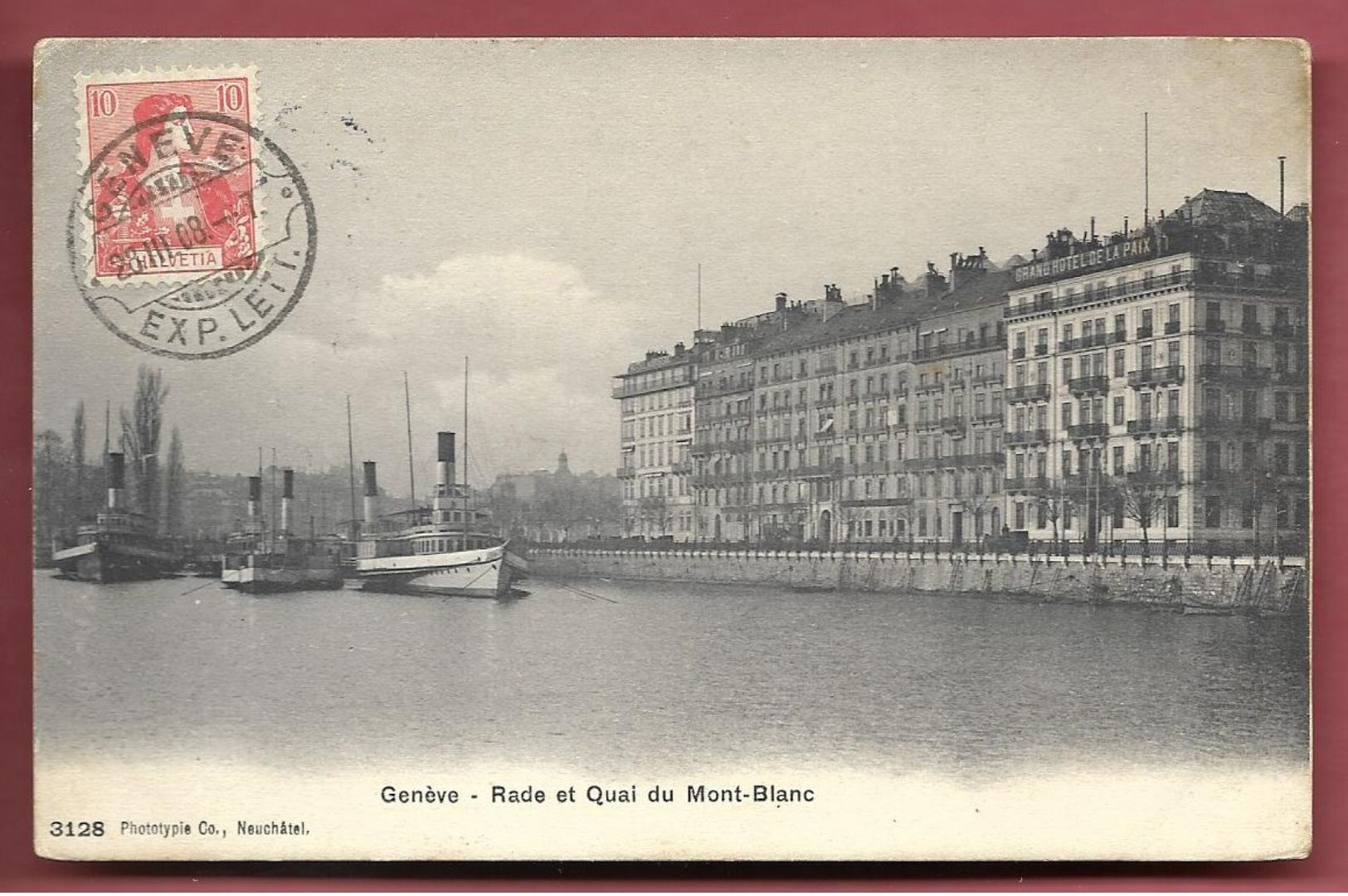 Genève - Rade Et Quai Du Mont-Blanc - Genève