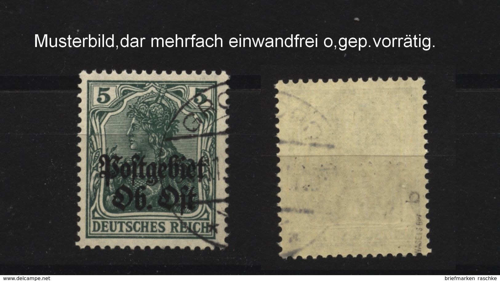 Ober-Ost,3b,o,gep.Mi.150,- - Besetzungen 1914-18