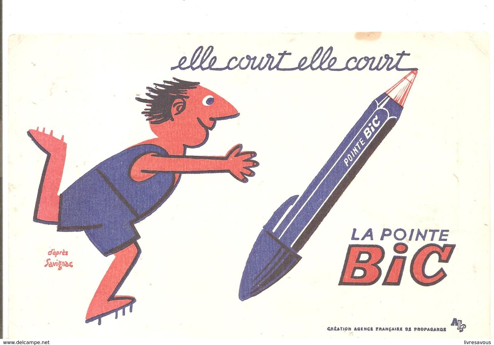 Buvard BIC Elle Court, Elle Court La Ponte BIC - Papeterie