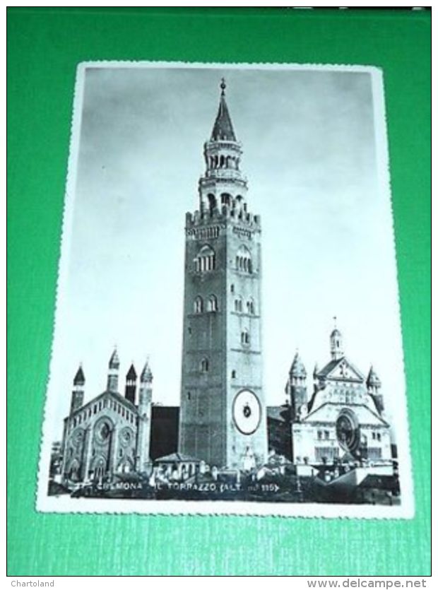 Cartolina Cremona - Il Torrazzo 1942 - Cremona