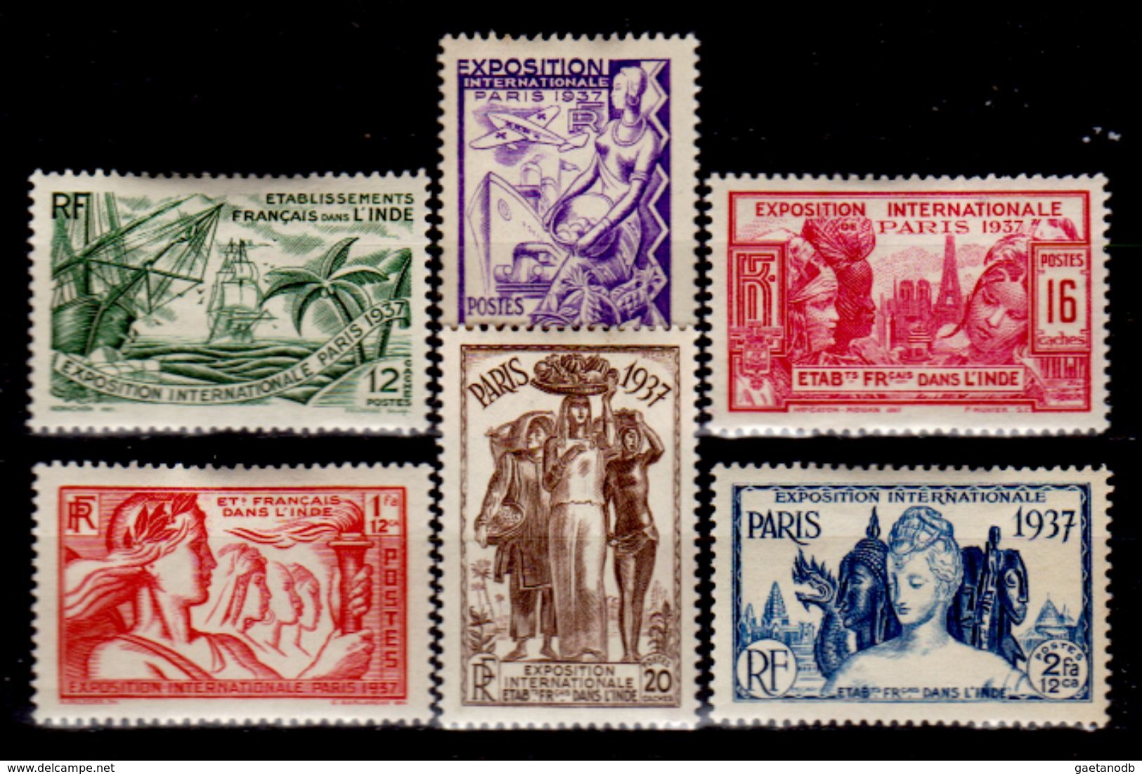 India-Francese-0003 - 1937: Esposizione Internazionale Di Parigi (+) LH - Privi Di Difetti Occulti. - Unused Stamps