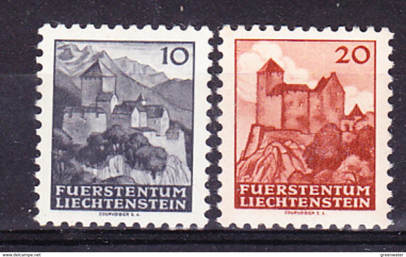 Liechtenstein 1943 Automaten-Freimarken 2v ** Mnh (36202) - Ongebruikt