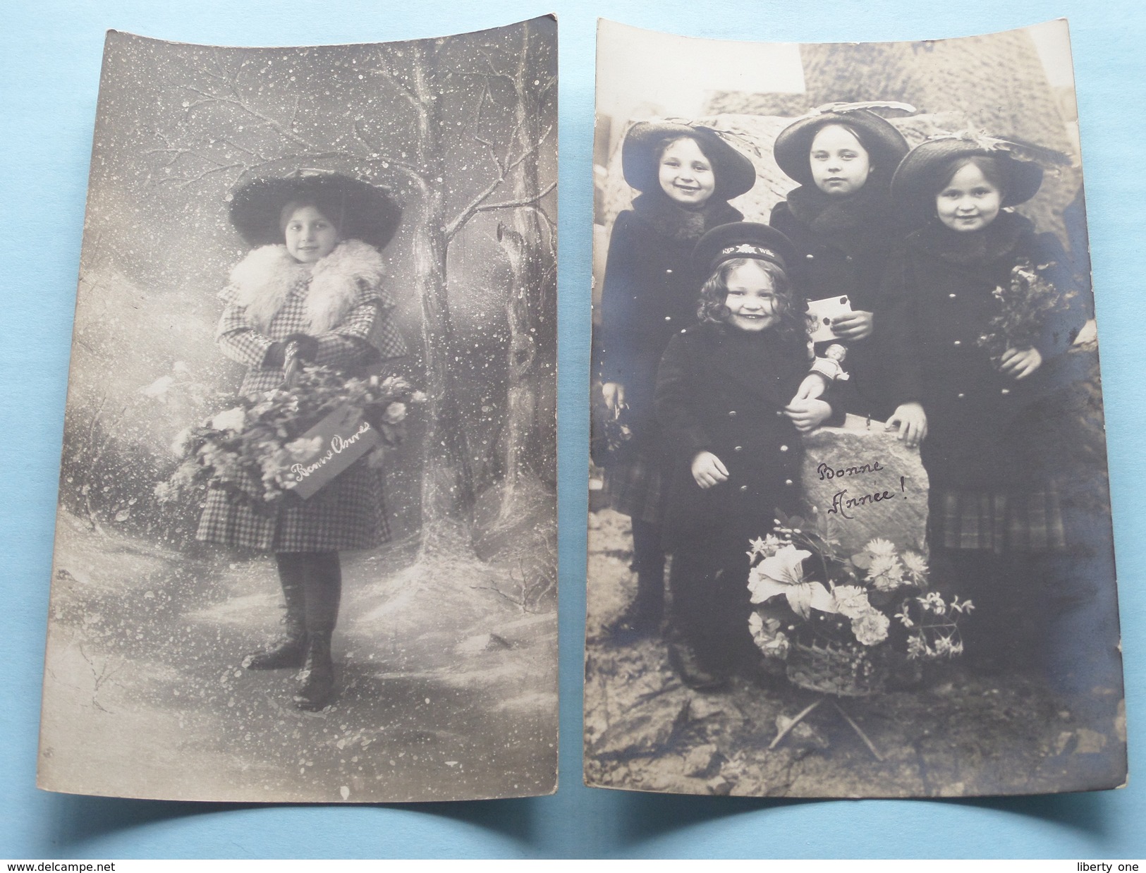 Familiefoto's - Periode W.O.1 - STEENBERGEN +/- 1915 ( IVM Fam. Naegels > Renkin Borgerhout Anvers ) Bonne Année ! - Autres & Non Classés