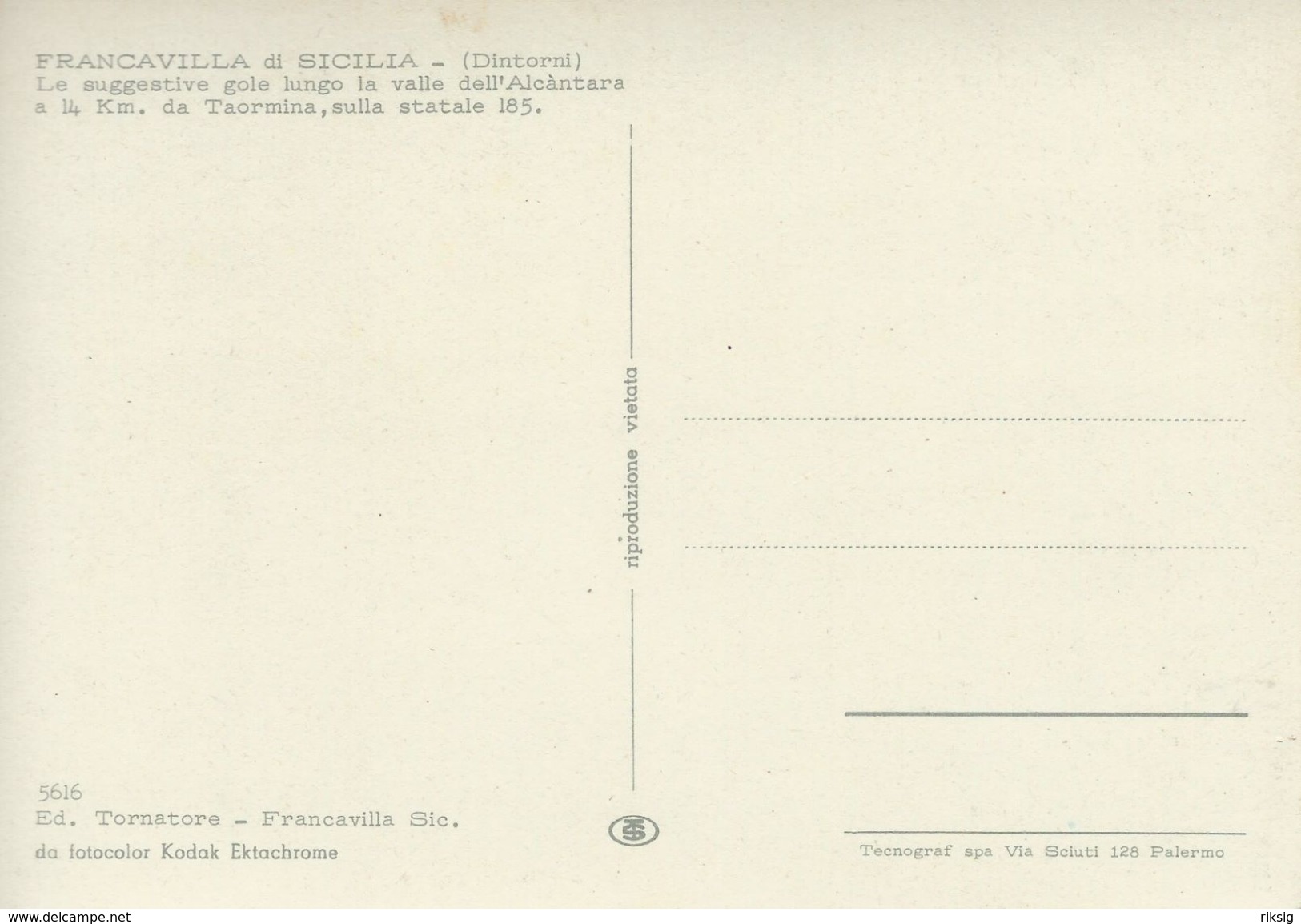 Francavilla Di Sicilia  (Dintorni)  Italy.  # 06413 - Other & Unclassified