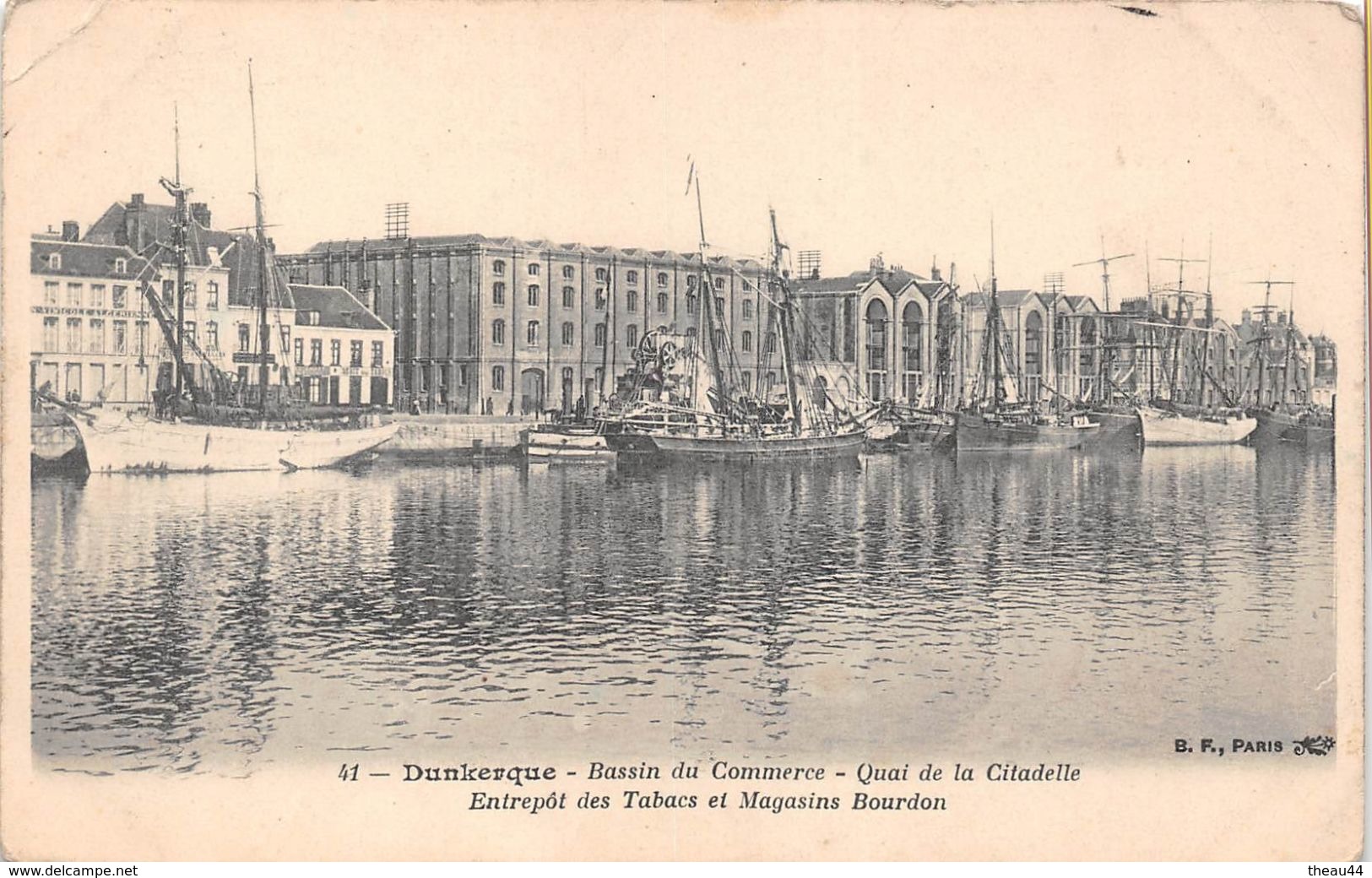 ¤¤  -  41   -   DUNKERQUE    -  Bassin Du Commerce  - Quai De La Citadelle - Entrepot Des Tabac Et Magasin Bourdon - Dunkerque