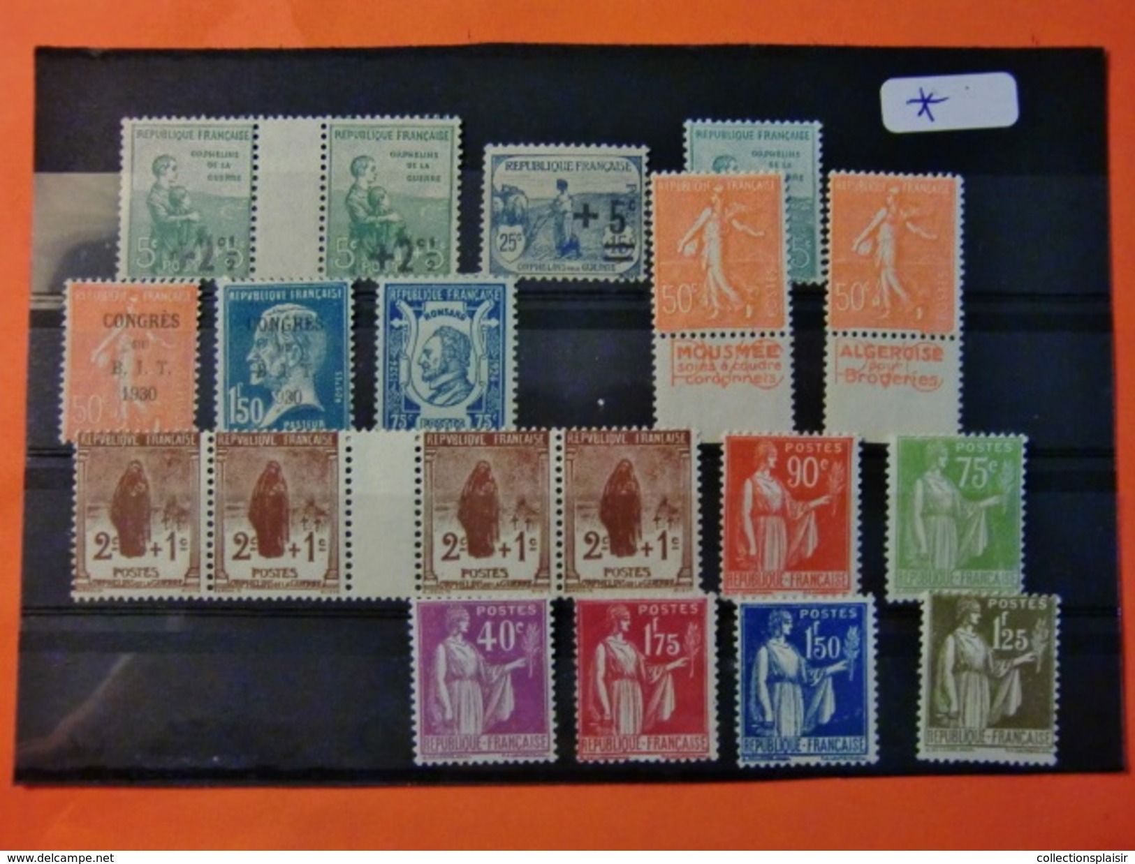 FRANCE ET ANDORRE TIMBRES PERIODE CLASSIQUE SEMI MODERNES ET MODERNES NEUFS** ET * ET OBLITERES - Collezioni