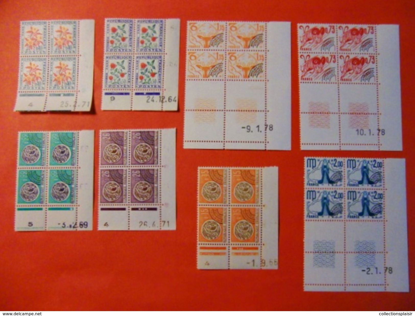 FRANCE ET ANDORRE TIMBRES PERIODE CLASSIQUE SEMI MODERNES ET MODERNES NEUFS** ET * ET OBLITERES