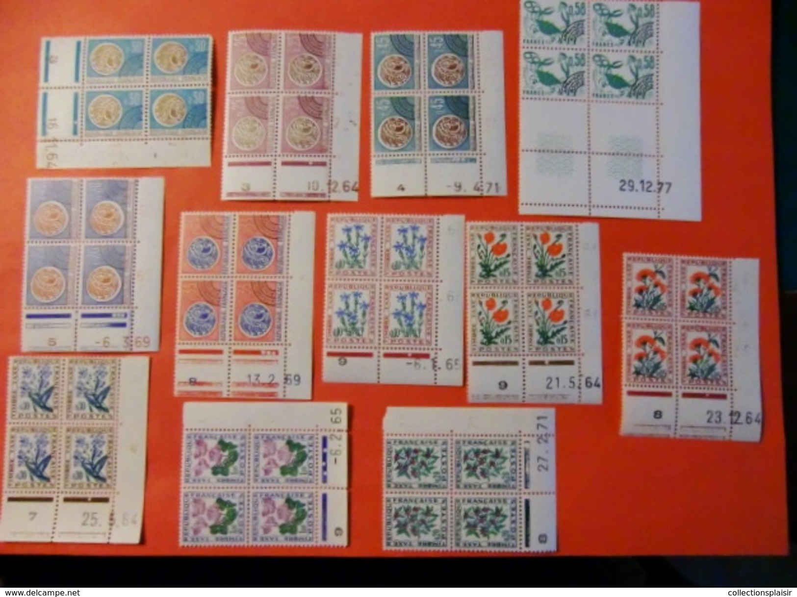 FRANCE ET ANDORRE TIMBRES PERIODE CLASSIQUE SEMI MODERNES ET MODERNES NEUFS** ET * ET OBLITERES