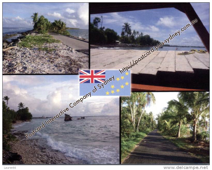 1 X Tuvalu Postcard - Funafuti Island - Tuvalu